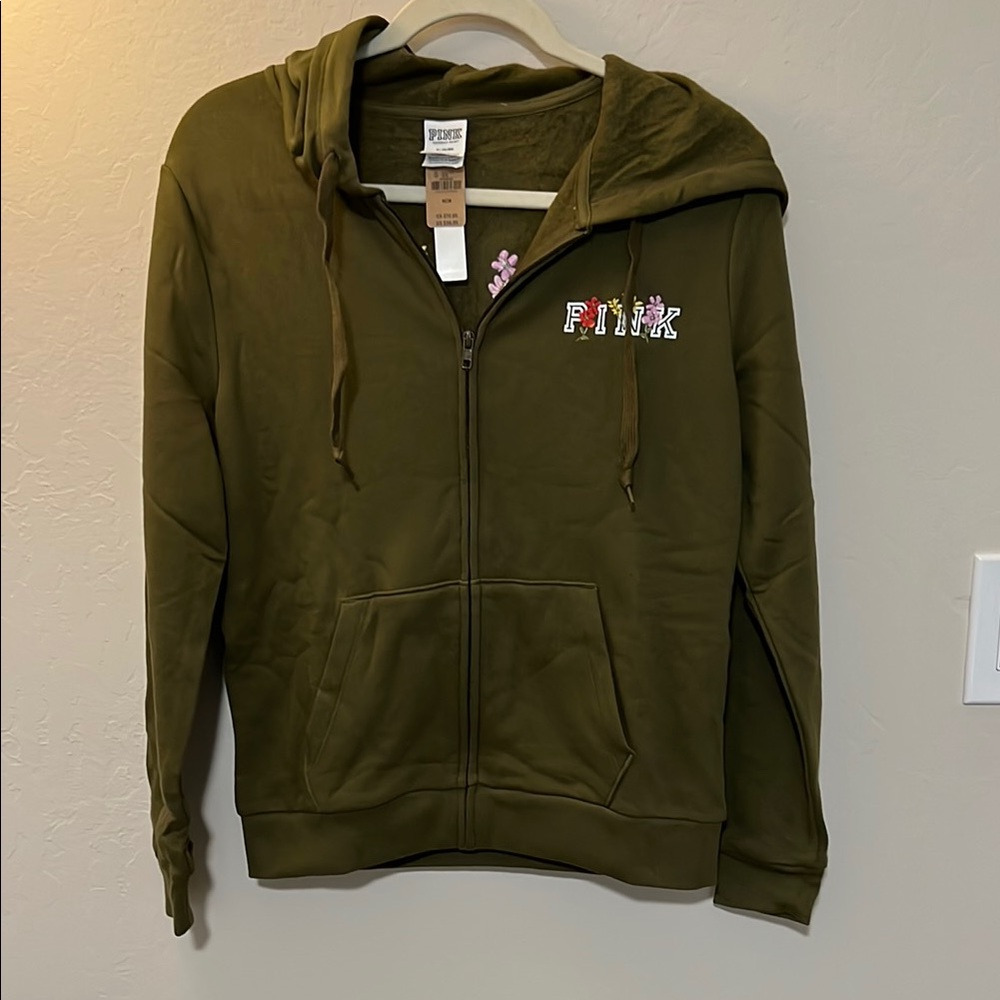 PINK Victoria's Secret Olive Hoodie